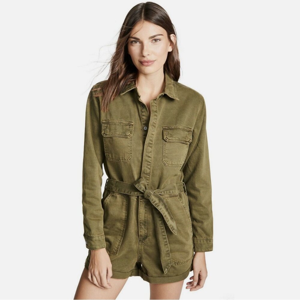 Blank NYC Tie Waist Utility Romper